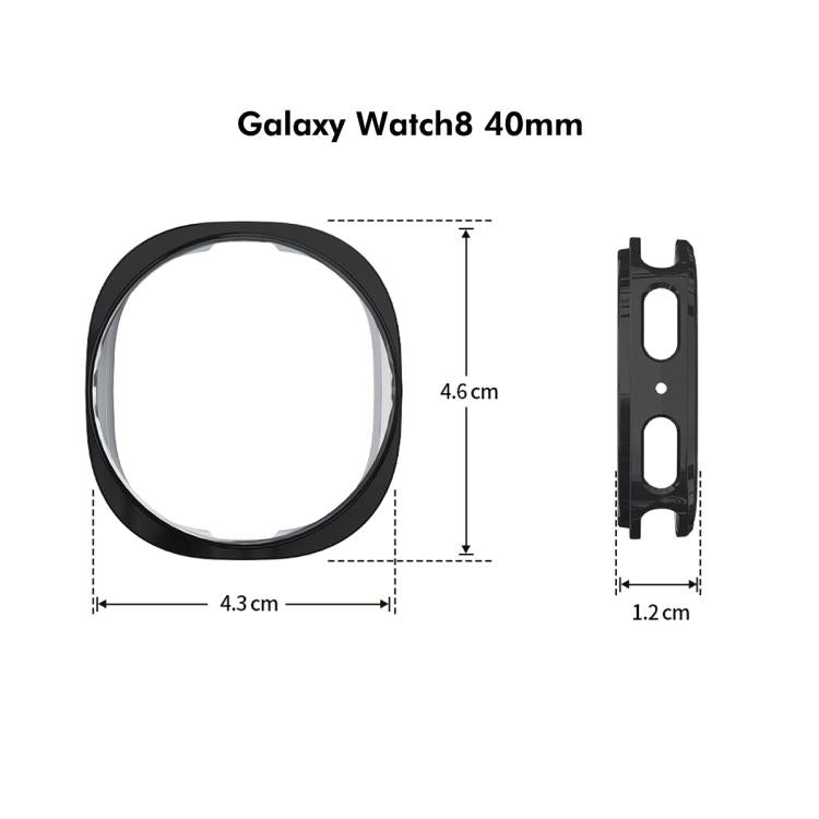 For Samsung Galaxy Watch8 40mm ENKAY Hat-Prince Full Coverage Electroplated Soft TPU Case with Screen Protection(Transparent) - free shipping - PMC TechLife - Order now!