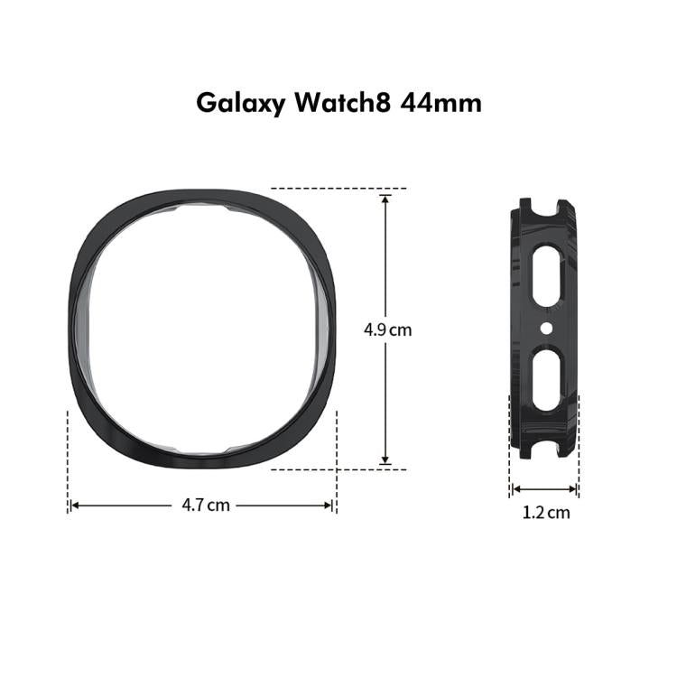 For Samsung Galaxy Watch8 44mm ENKAY Hat-Prince Full Coverage Electroplated Soft TPU Case with Screen Protection(Metal Gray) - free shipping - PMC TechLife - Order now!