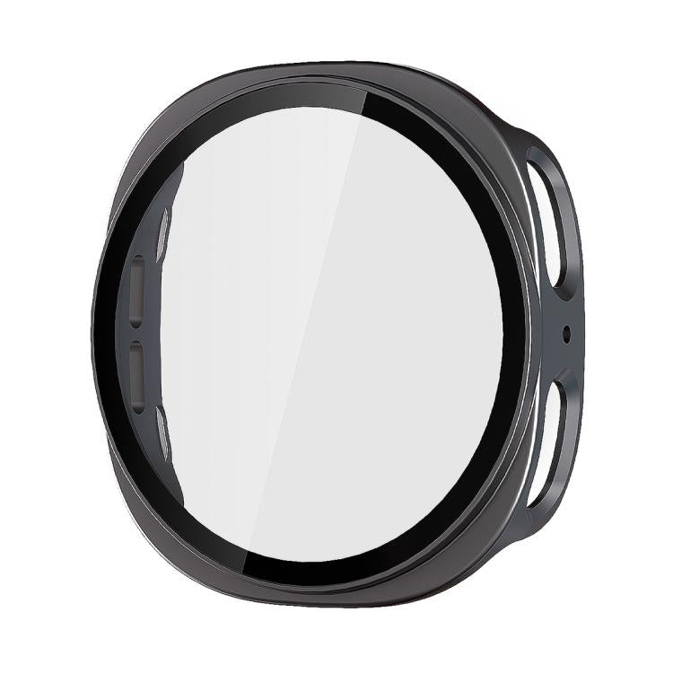 For Samsung Galaxy Watch8 44mm ENKAY Hat-Prince Full Coverage Tempered Glass Film Integrated PC Watch Case(Metal Gray) - free shipping - PMC TechLife - Order now!