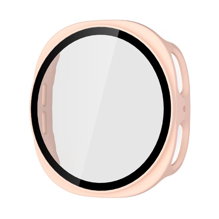 For Samsung Galaxy Watch8 44mm ENKAY Hat-Prince Full Coverage Tempered Glass Film Integrated PC Watch Case(Sand Pink) - free shipping - PMC TechLife - Order now!