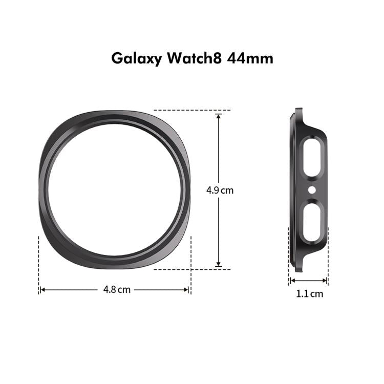 For Samsung Galaxy Watch8 44mm ENKAY Hat-Prince Full Coverage Tempered Glass Film Integrated PC Watch Case(Transparent) - free shipping - PMC TechLife - Order now!