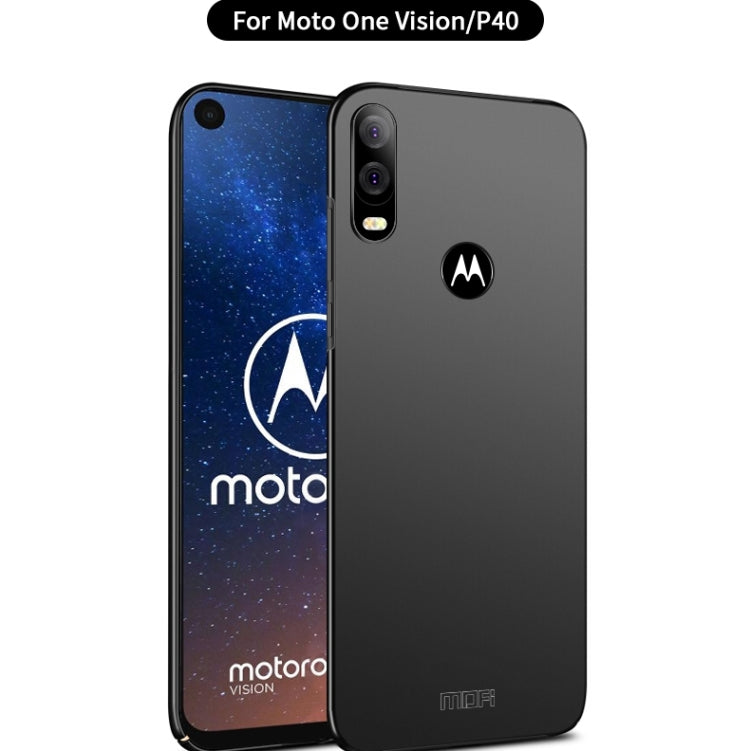 MOFI Frosted PC Ultra-thin Hard Case for Moto P40/One Vision(Rose gold) - Motorola Cases by MOFI | Online Shopping South Africa | PMC Jewellery