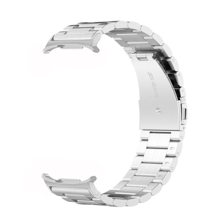 For Samsung Galaxy Watch8 / Watch8 Classic Three Beads Stainless Steel Watch Band with Removal Tool(Silver) - free shipping - PMC TechLife - Order now!