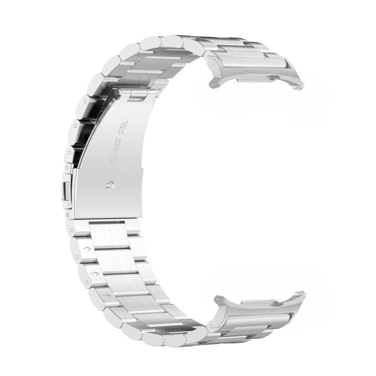 For Samsung Galaxy Watch8 / Watch8 Classic Three Beads Stainless Steel Watch Band with Removal Tool(Silver) - free shipping - PMC TechLife - Order now!