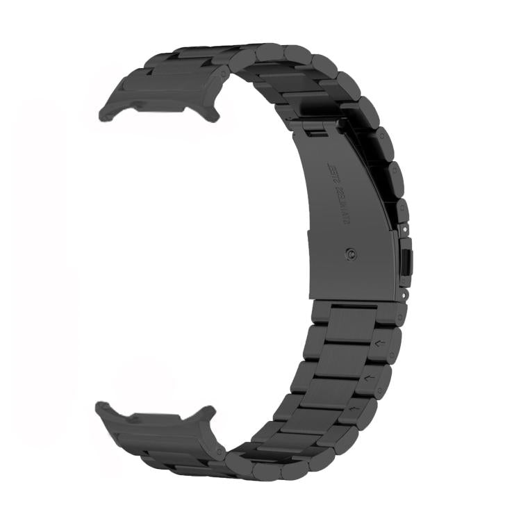 For Samsung Galaxy Watch8 / Watch8 Classic Three Beads Stainless Steel Watch Band with Removal Tool(Black) - free shipping - PMC TechLife - Order now!
