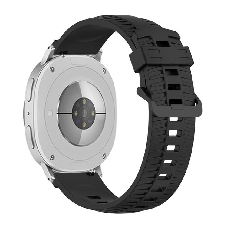 For Samsung Galaxy Watch8 / Watch8 Classic Tire Texture Silicone Watch Band(Black) - free shipping - PMC TechLife - Order now!
