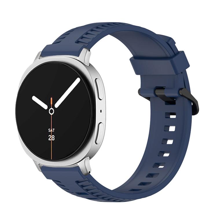 For Samsung Galaxy Watch8 / Watch8 Classic Tire Texture Silicone Watch Band(Navy Blue) - free shipping - PMC TechLife - Order now!