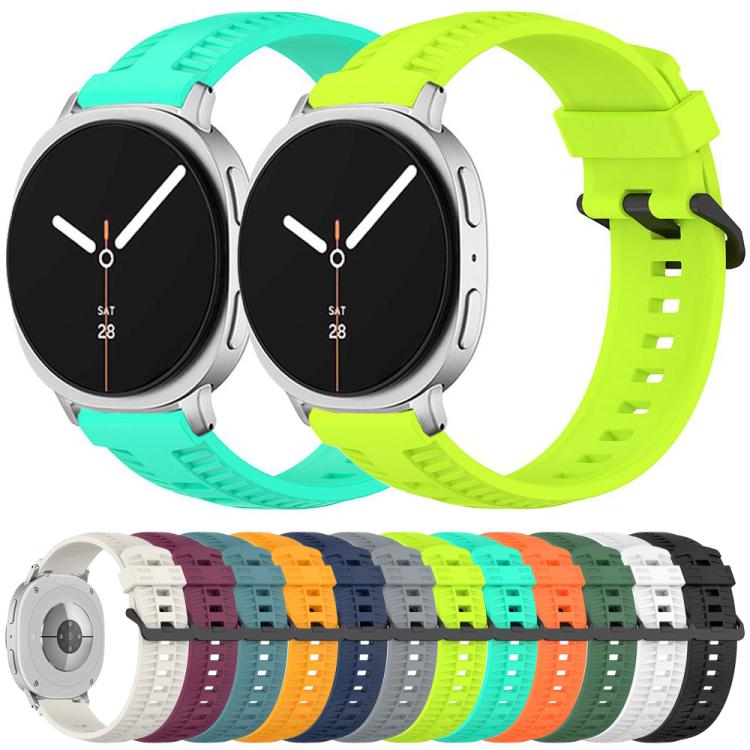 For Samsung Galaxy Watch8 / Watch8 Classic Tire Texture Silicone Watch Band(Black) - free shipping - PMC TechLife - Order now!