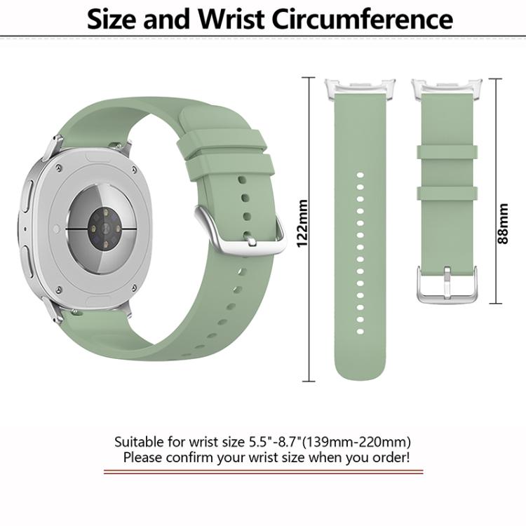 For Samsung Galaxy Watch8 / Watch8 Classic Round Tail Silicone Watch Band(Dark Gray) - free shipping - PMC TechLife - Order now!