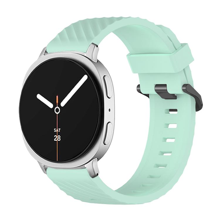 For Samsung Galaxy Watch8 / Watch8 Classic Black Buckle Spruce Silicone Watch Band(Teal Blue) - free shipping - PMC TechLife - Order now!