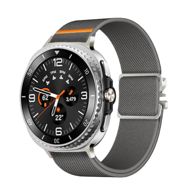 For Samsung Galaxy Watch8 / Watch8 Classic Parachute Buckle Stretch Nylon Watch Band(Dark Gray) - free shipping - PMC TechLife - Order now!