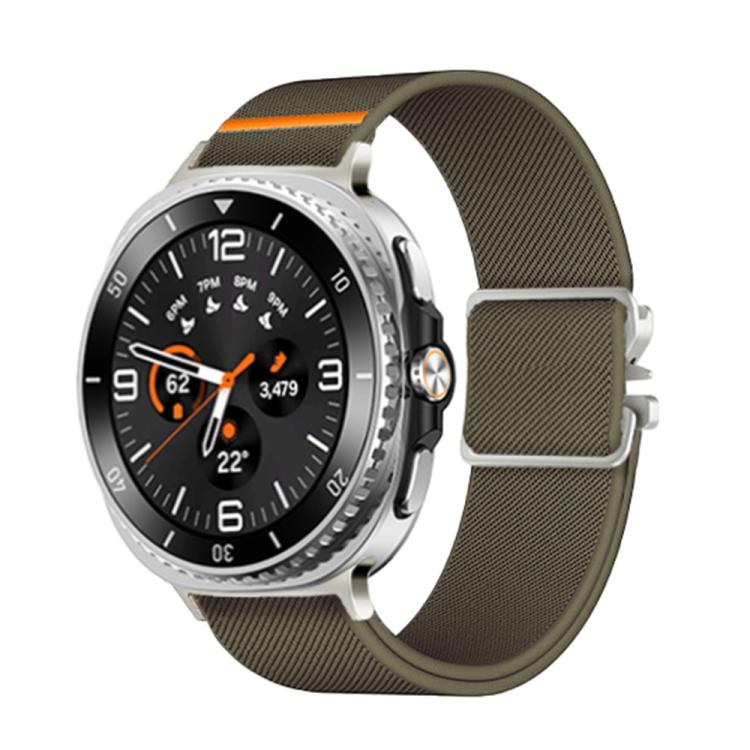 For Samsung Galaxy Watch8 / Watch8 Classic Parachute Buckle Stretch Nylon Watch Band(Army Green) - free shipping - PMC TechLife - Order now!