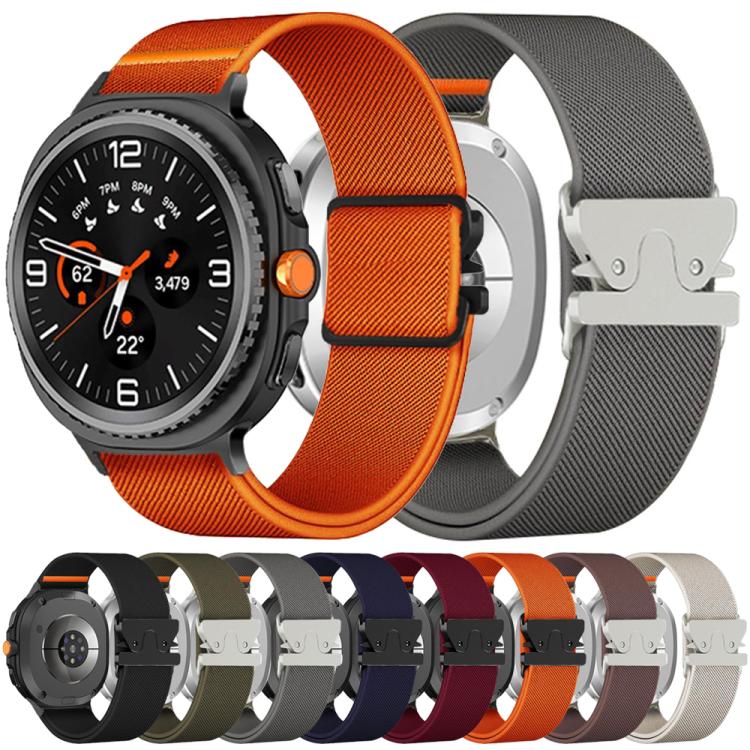 For Samsung Galaxy Watch8 / Watch8 Classic Parachute Buckle Stretch Nylon Watch Band(Starlight) - free shipping - PMC TechLife - Order now!