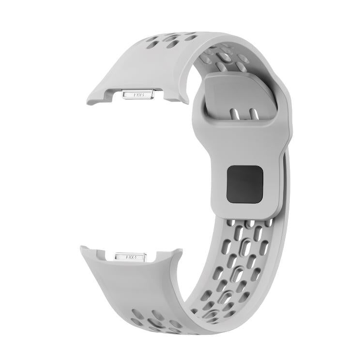 For Samsung Galaxy Watch8 44mm Speed Bezel and Black Reverse Buckle Silicone Watch Band(Gray Black) - free shipping - PMC TechLife - Order now!