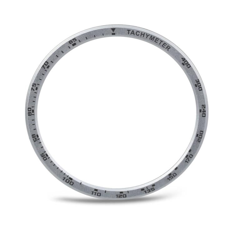For Samsung Galaxy Watch8 44mm Speed Bezel and Solid Color Stitched Silicone Watch Band(Pink Silver) - free shipping - PMC TechLife - Order now!