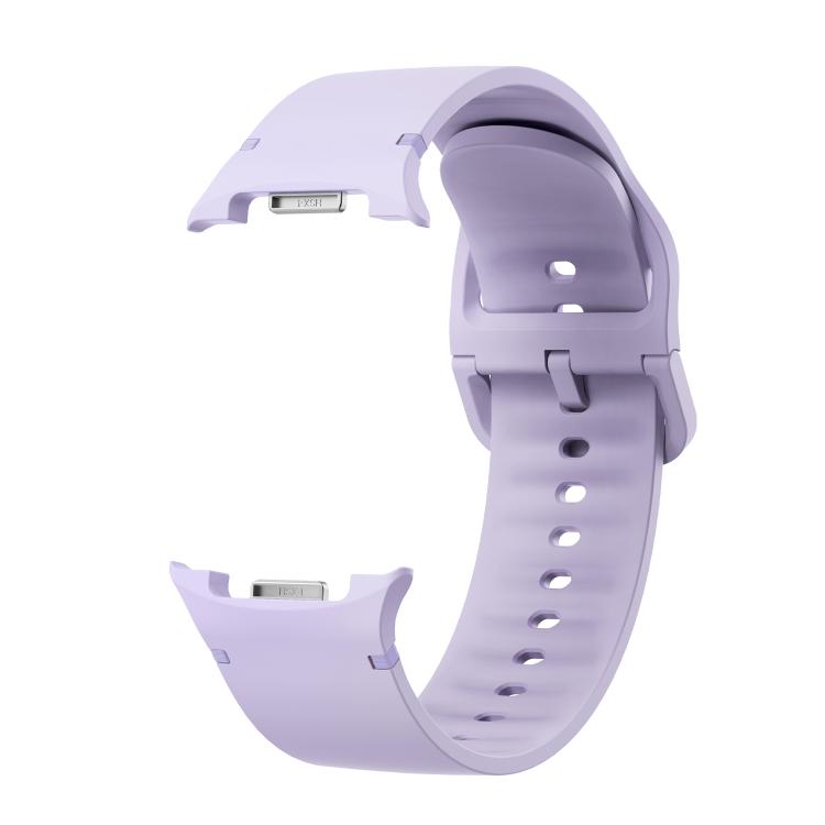 For Samsung Galaxy Watch8 40mm Speed Bezel and Solid Color Stitched Silicone Watch Band(Official Purple Silver) - free shipping - PMC TechLife - Order now!
