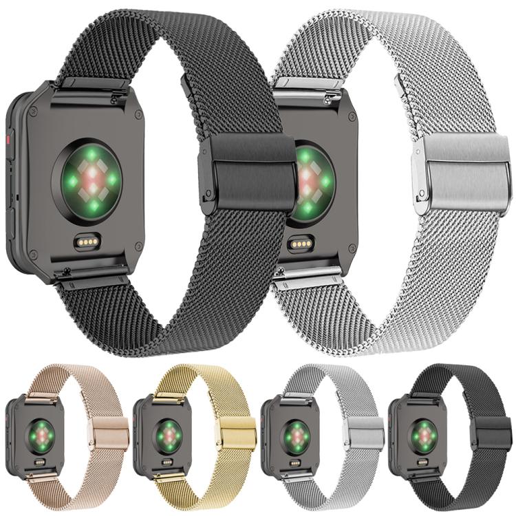 For Garmin Venu X1 Double Buckle Milanese Stainless Steel Watch Band(Black) - free shipping - PMC TechLife - Order now!