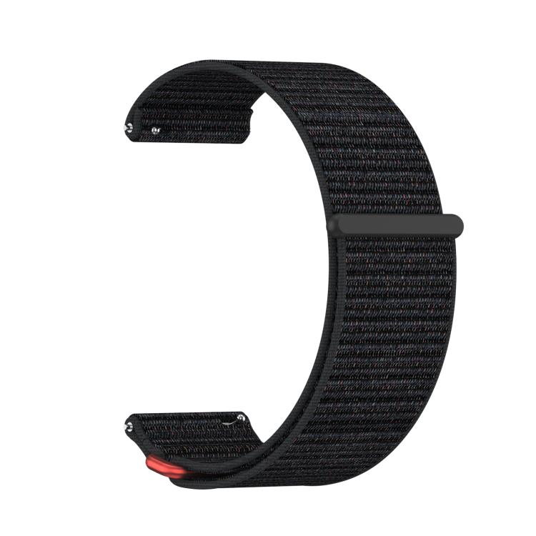For Garmin Venu X1 Two Section Metal Ring Nylon Hook and Loop Fastener Watch Band(Black Veil) - free shipping - PMC TechLife - Order now!