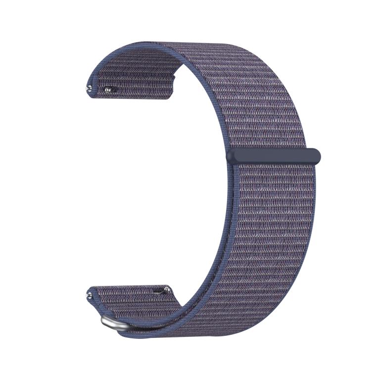 For Garmin Venu X1 Two Section Metal Ring Nylon Hook and Loop Fastener Watch Band(Midnight Blue) - free shipping - PMC TechLife - Order now!