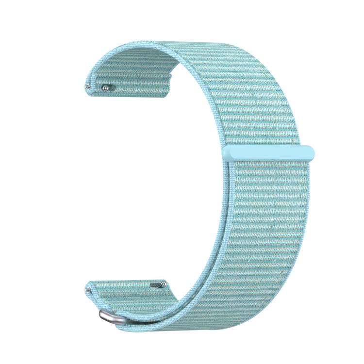 For Garmin Venu X1 Two Section Metal Ring Nylon Hook and Loop Fastener Watch Band(Chrysanthemum Blue) - free shipping - PMC TechLife - Order now!
