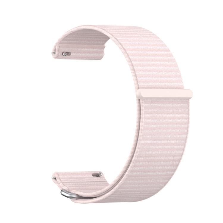 For Garmin Venu X1 Two Section Metal Ring Nylon Hook and Loop Fastener Watch Band(Pearl Pink) - free shipping - PMC TechLife - Order now!