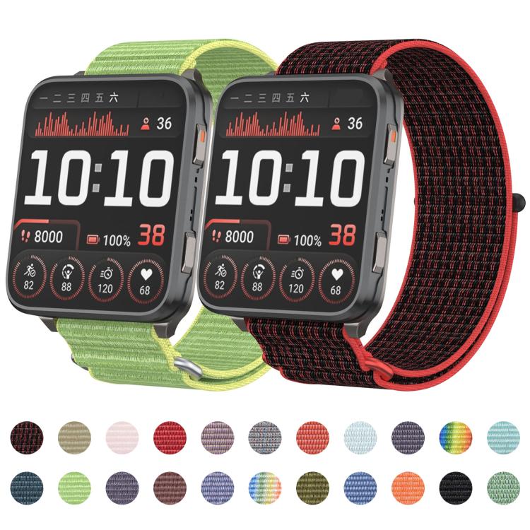 For Garmin Venu X1 Two Section Metal Ring Nylon Hook and Loop Fastener Watch Band(Light Green) - free shipping - PMC TechLife - Order now!