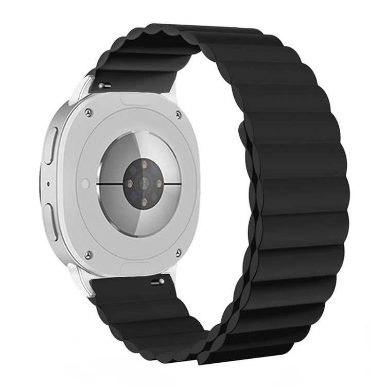 For Samsung Galaxy Watch8 / Watch8 Classic Magnetic Silicone Watch Band(Black) - free shipping - PMC TechLife - Order now!