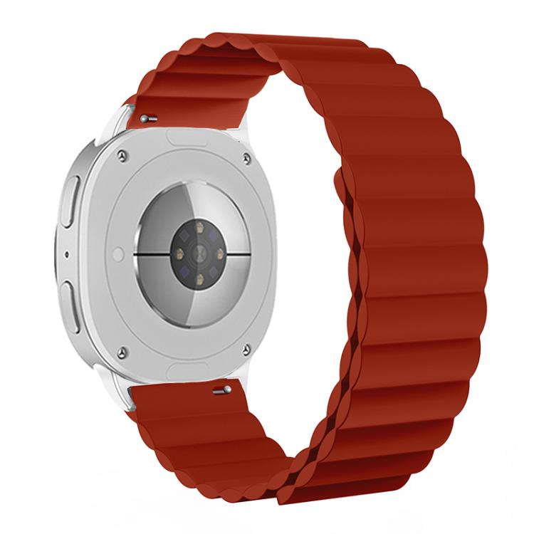 For Samsung Galaxy Watch8 / Watch8 Classic Magnetic Silicone Watch Band(Red) - free shipping - PMC TechLife - Order now!