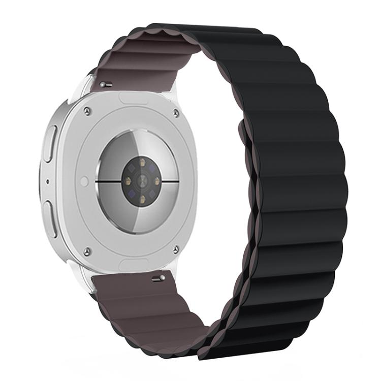 For Samsung Galaxy Watch8 / Watch8 Classic Magnetic Silicone Watch Band(Dark Gray+Coffee) - free shipping - PMC TechLife - Order now!