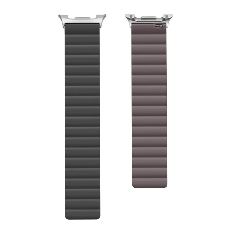 For Samsung Galaxy Watch8 / Watch8 Classic Magnetic Silicone Watch Band(Dark Gray+Coffee) - free shipping - PMC TechLife - Order now!
