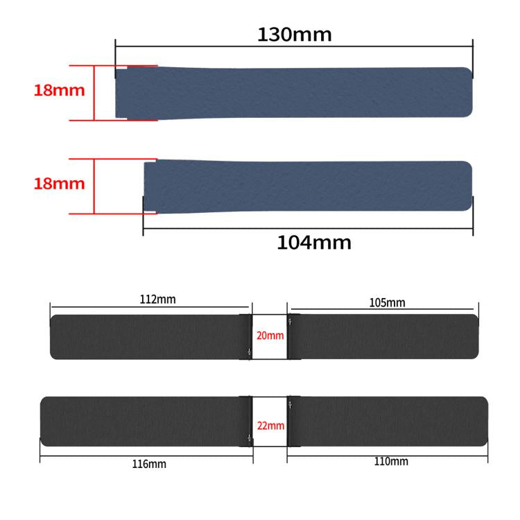 22mm Lychee Texture Soft Magnetic Silicone Watch Band(Milk Tea White) - free shipping - PMC TechLife - Order now!