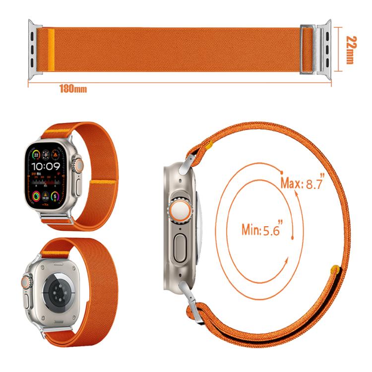 For Apple Watch 46mm / 49mm / 45mm / 44mm Adjustable Single Loop Elastic Nylon Watch Band(Army Green) - free shipping - PMC TechLife - Order now!