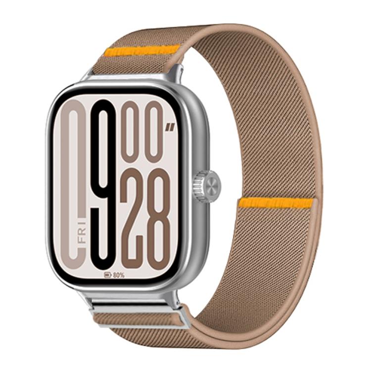 For Xiaomi Smart Band 9 Pro / Redmi Watch 5 Adjustable Single Loop Elastic Nylon Watch Band(Milk Tea) - free shipping - PMC TechLife - Order now!