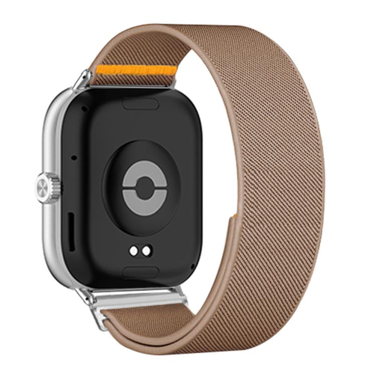 For Xiaomi Smart Band 9 Pro / Redmi Watch 5 Adjustable Single Loop Elastic Nylon Watch Band(Milk Tea) - free shipping - PMC TechLife - Order now!
