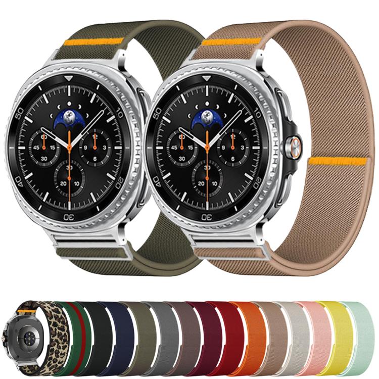 For Samsung Galaxy Watch8 / Watch8 Classic Adjustable Single Loop Elastic Nylon Watch Band(Wine Red) - free shipping - PMC TechLife - Order now!