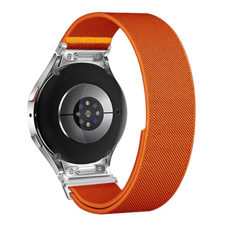For Samsung Galaxy Watch FE / 7 / 6 / 5 / 4 Adjustable Single Loop Elastic Nylon Watch Band(Orange) - free shipping - PMC TechLife - Order now!