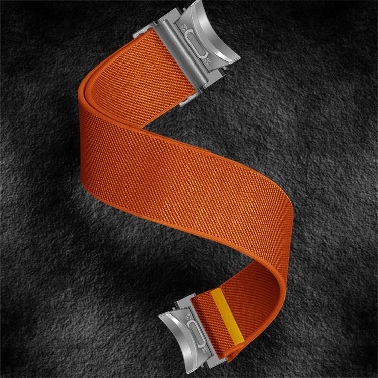For Samsung Galaxy Watch FE / 7 / 6 / 5 / 4 Adjustable Single Loop Elastic Nylon Watch Band(Orange) - free shipping - PMC TechLife - Order now!