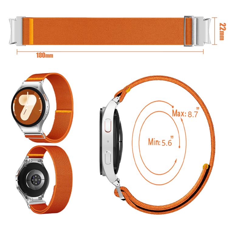 For Samsung Galaxy Watch FE / 7 / 6 / 5 / 4 Adjustable Single Loop Elastic Nylon Watch Band(Gray) - free shipping - PMC TechLife - Order now!