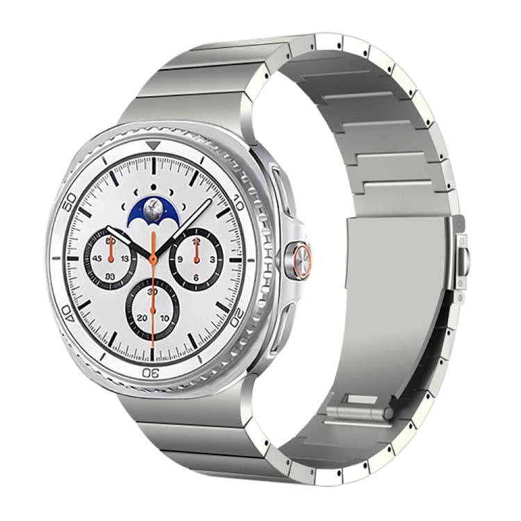 For Samsung Galaxy Watch8 / Watch8 Classic Integrated One Bead Stainless Steel Watch Band(Titanium Color) - free shipping - PMC TechLife - Order now!