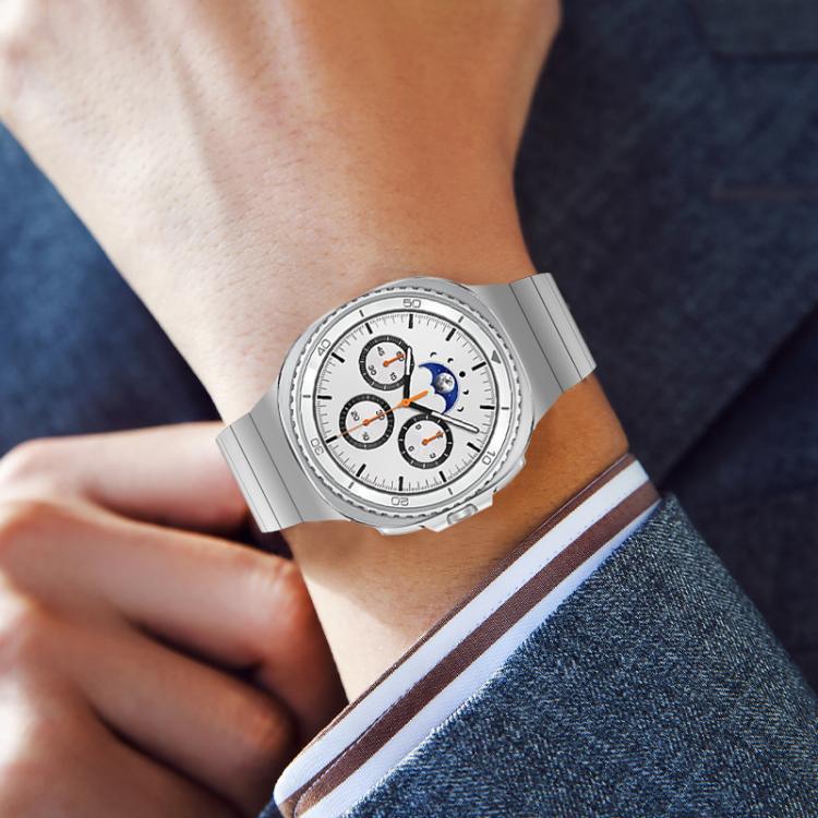 For Samsung Galaxy Watch8 / Watch8 Classic Integrated One Bead Stainless Steel Watch Band(Gray) - free shipping - PMC TechLife - Order now!