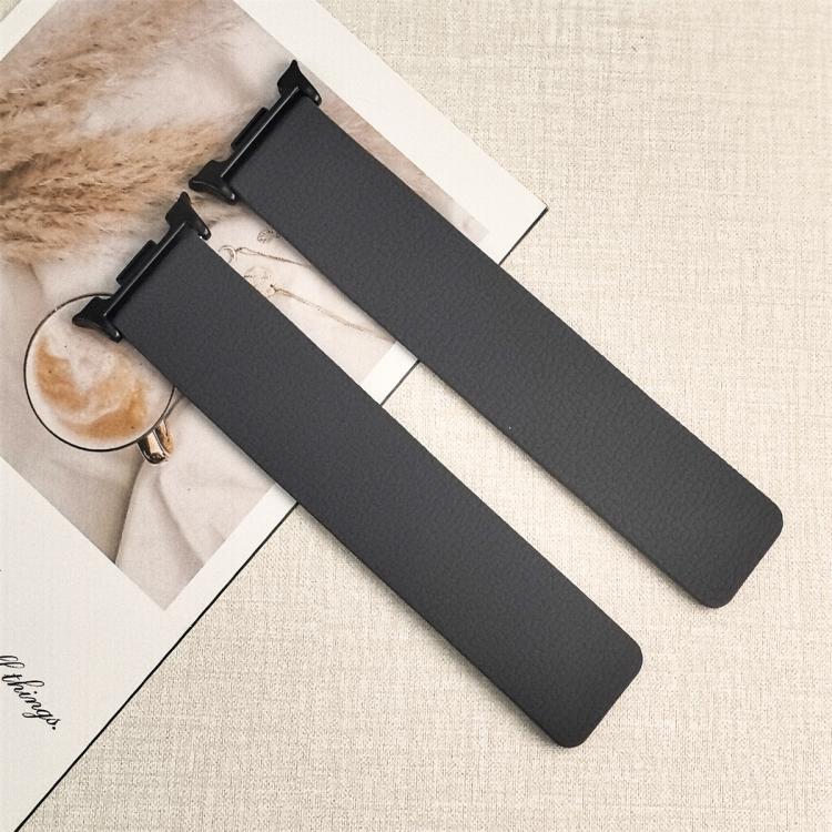 For Samsung Galaxy Watch8 / 8 Classic Lychee Texture Soft Magnetic Silicone Watch Band(Gray) - free shipping - PMC TechLife - Order now!