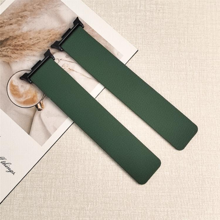 For Samsung Galaxy Watch8 / 8 Classic Lychee Texture Soft Magnetic Silicone Watch Band(Green) - free shipping - PMC TechLife - Order now!