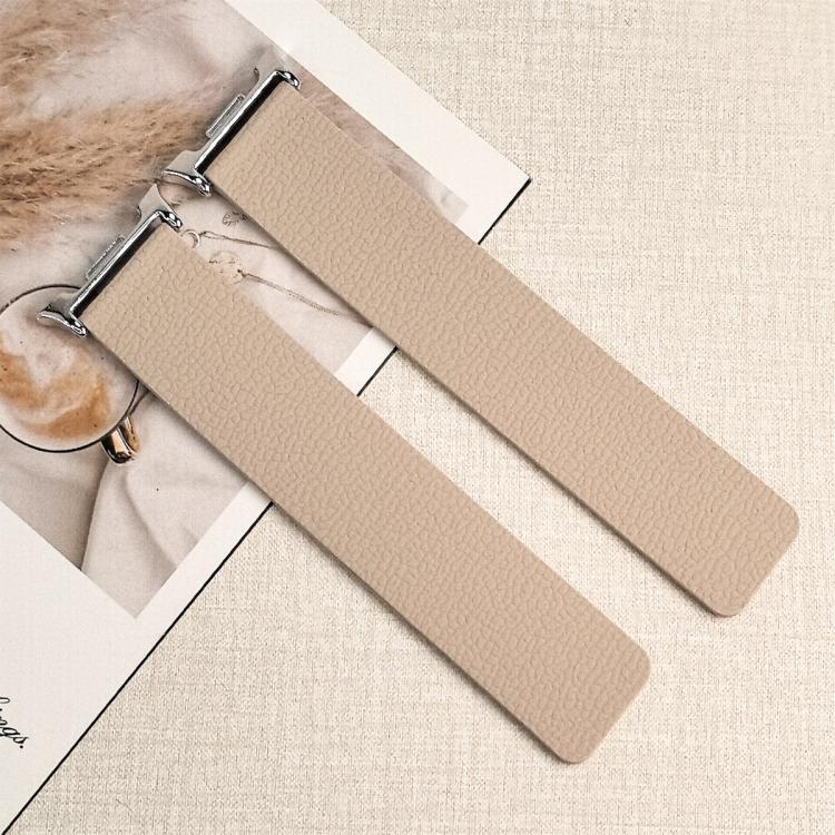 For Samsung Galaxy Watch8 / 8 Classic Lychee Texture Soft Magnetic Silicone Watch Band(Milk Tea White) - free shipping - PMC TechLife - Order now!