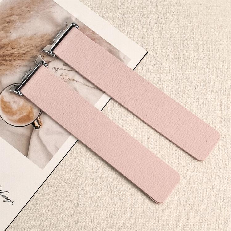 For Samsung Galaxy Watch Ultra 47mm / Ultra 2025 Lychee Texture Soft Magnetic Silicone Watch Band(Pink Starlight) - free shipping - PMC TechLife - Order now!