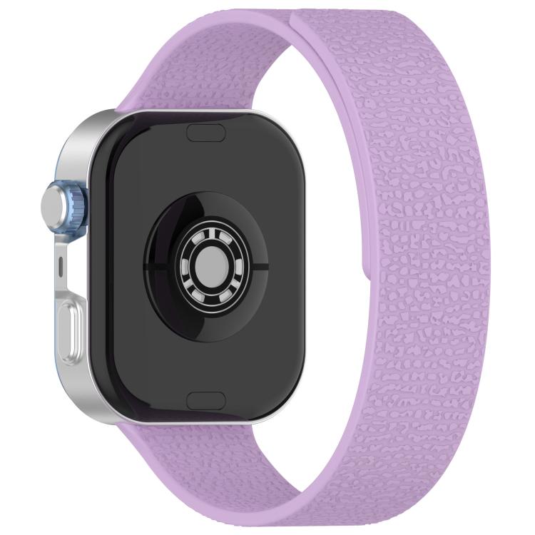 For Huawei Watch Fit4 / Fit4 Pro / Fit3 Lychee Texture Soft Magnetic Silicone Watch Band(Light Purple) - free shipping - PMC TechLife - Order now!