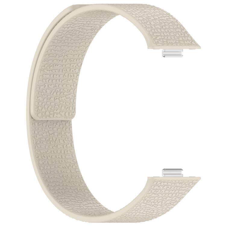 For Huawei Watch Fit4 / Fit4 Pro / Fit3 Lychee Texture Soft Magnetic Silicone Watch Band(Starlight) - free shipping - PMC TechLife - Order now!