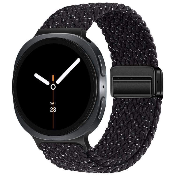 For Samsung Galaxy Watch8 / Watch8 Classic Loop Magnetic Buckle Braided Nylon Watch Band(Star Black) - free shipping - PMC TechLife - Order now!