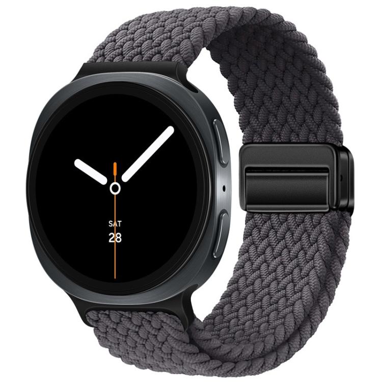 For Samsung Galaxy Watch8 / Watch8 Classic Loop Magnetic Buckle Braided Nylon Watch Band(Space Gray) - free shipping - PMC TechLife - Order now!