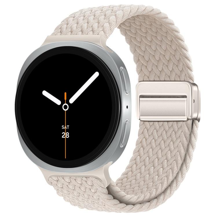 For Samsung Galaxy Watch8 / Watch8 Classic Loop Magnetic Buckle Braided Nylon Watch Band(Starlight) - free shipping - PMC TechLife - Order now!