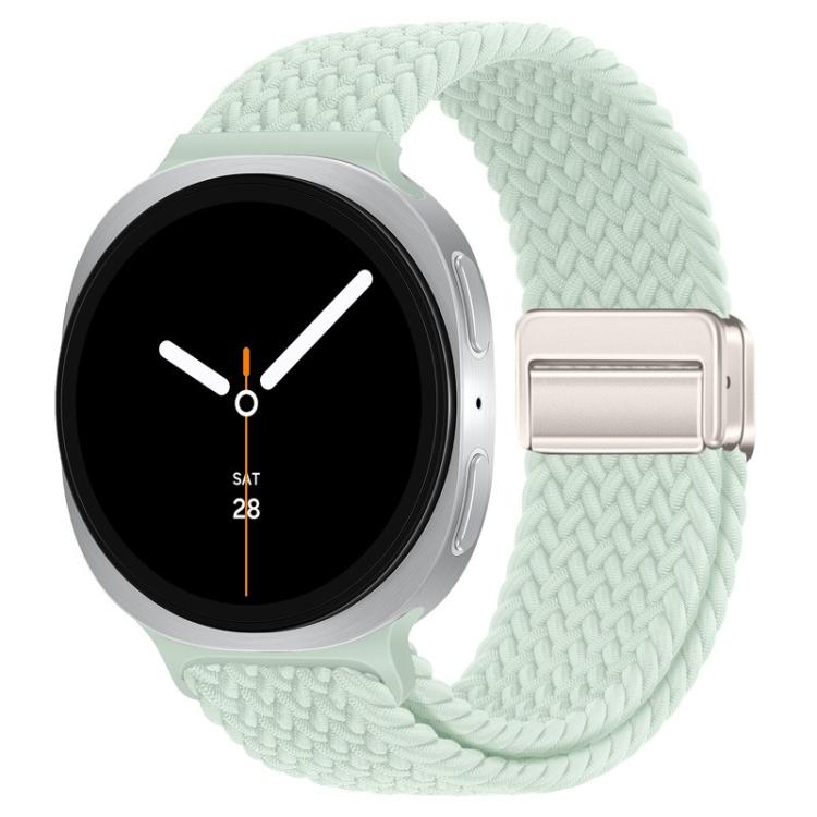 For Samsung Galaxy Watch8 / Watch8 Classic Loop Magnetic Buckle Braided Nylon Watch Band(Light Mint) - free shipping - PMC TechLife - Order now!